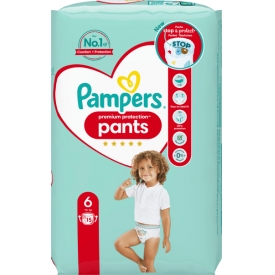 Pampers Pants Premium Protection Größe 6 Extra Large, 15+ kg, Einzelpack Pampers Pants Premium Protection Größe 6 Extra Large, 15+ kg, Einzelpack