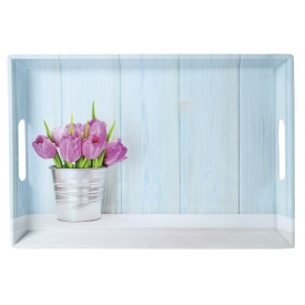 Kesper Serviertablett Tulpen 50x35x4,5cm