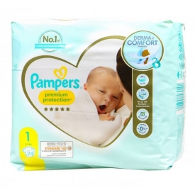 Pampers Windeln Premium Protection Größe 1, New Baby Newborn 2-5 kg, Einzelpack Pampers Windeln Premium Protection Größe 1, New Baby Newborn 2-5 kg, Einzelpack