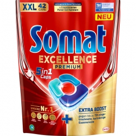 Somat Spülmaschinen-Tabs, 5-in-1 Excellence Premium, XXL Somat Spülmaschinen-Tabs, 5-in-1 Excellence Premium, XXL