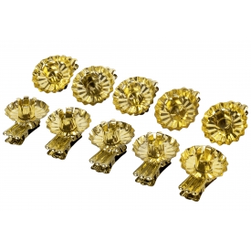 Baumkerzenhalter 4cm gold 10Stück Baumkerzenhalter 4cm gold 10Stück