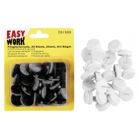 Easy Work EW Filzgleitersatz, 24tlg., mit Nagel, 24 mm