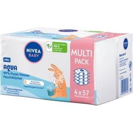 NIVEA BABY Feuchttücher 99% Aqua (4x57 St), 228 St NIVEA BABY Feuchttücher 99% Aqua (4x57 St), 228 St