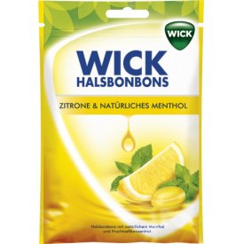 Wick Halsbonbons Zitrone & Natürliches Menthol Wick Halsbonbons Zitrone & Natürliches Menthol