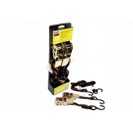 Easy Work EW Ratschenspanngurtsatz, 2-tlg, 25 mm x 3 m, mit 2 Haken