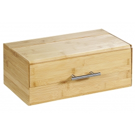 Kesper Brotkasten Bambus Edelstahlgriff 36x20x14cm