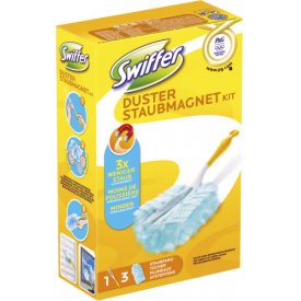 Swiffer Staubmagnet Kit Griff 3 Tücher gelb Swiffer Staubmagnet Kit Griff 3 Tücher gelb