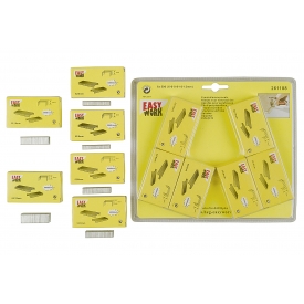 Easy Work EW Ersatzklammernsortiment, 3000 Klammern, je Pack 500 Klammern, je 2 Pack 6 und 8mm, je 1 Pack 10 und 12mm Easy Work EW Ersatzklammernsortiment, 3000 Klammern, je Pack 500 Klammern, je 2 Pack 6 und 8mm, je 1 Pack 10 und 12mm