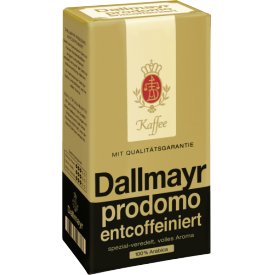 Dallmayr Kaffee gemahlen Dallmayr Prodomo Entcoffeiniert Dallmayr Kaffee gemahlen Dallmayr Prodomo Entcoffeiniert