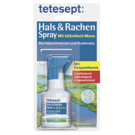 Tetesept Hals- und Rachen Spray mit Isländisch Moos Tetesept Hals- und Rachen Spray mit Isländisch Moos