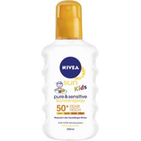Nivea Sun Kids Pure & sensitive Sun Spray LSF 50 Nivea Sun Kids Pure & sensitive Sun Spray LSF 50