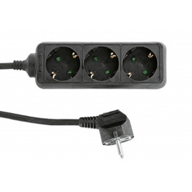 Rev Ritter Schutzkontakt-Tischsteckdose 3fach schwarz Rev Ritter Schutzkontakt-Tischsteckdose 3fach schwarz