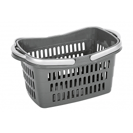 Rival Einkaufskorb mit 2 Griffen 48x28,5x23,5cm grau Rival Einkaufskorb mit 2 Griffen 48x28,5x23,5cm grau