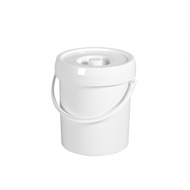 Lockweiler Windeleimer mit Deckel 7 l Ø23cm weiß