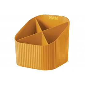 HAN Schreibtischköcher X-Loop 4 Fächer orange