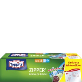 Toppits Zipper Allzweck-Beutel 1 Liter Toppits Zipper Allzweck-Beutel 1 Liter