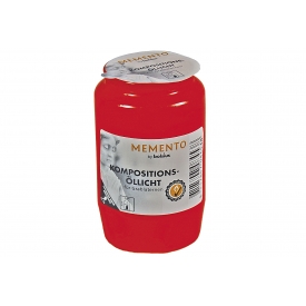 Bolsius Memento Kompositionsöllicht Nr. 3 rote Hülle Bolsius Memento Kompositionsöllicht Nr. 3 rote Hülle