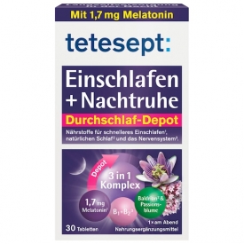 Tetesept Einschlafen+Nachtruhe Tabletten Tetesept Einschlafen+Nachtruhe Tabletten