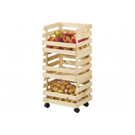 Kesper Kartoffel- & Obsthorde Kiefernholz 3teilig