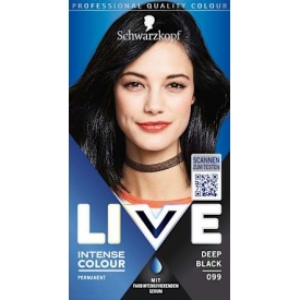 Schwarzkopf LIVE Haarfabe Coloration Deep Black L99 Schwarzkopf LIVE Haarfabe Coloration Deep Black L99