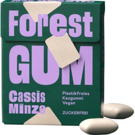 Forest GUM Kaugummi, Cassis Minze, zuckerfrei Forest GUM Kaugummi, Cassis Minze, zuckerfrei