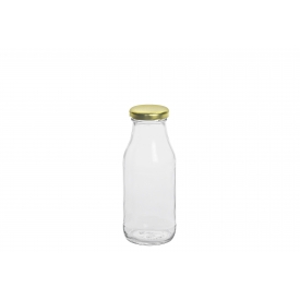 Emsy Saftflasche 250ml mit 43mm TO-Deckel gold Emsy Saftflasche 250ml mit 43mm TO-Deckel gold