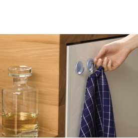 Tesa Haken Powerstrips Small chrom matt rund 3 Stück