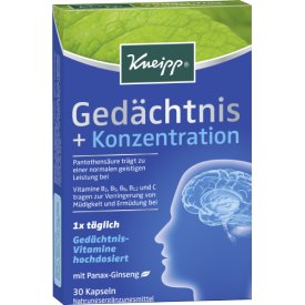 Kneipp Kneipp Gedächtnis + Konzentration Kapseln Kneipp Kneipp Gedächtnis + Konzentration Kapseln