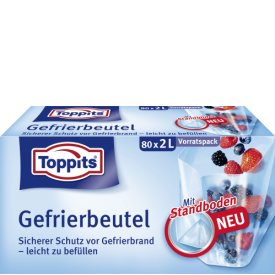 Toppits Gefrierbeutel Standboden Vorratspack 2L Toppits Gefrierbeutel Standboden Vorratspack 2L