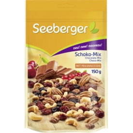 Seeberger Nuss- & Trockenfrüchtemischung, Schoko-Mix mit Pekannüssen Seeberger Nuss- & Trockenfrüchtemischung, Schoko-Mix mit Pekannüssen