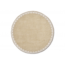 Zeller Present Tischset Ethno Leinen ø38cm natur Zeller Present Tischset Ethno Leinen ø38cm natur