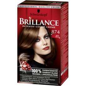 Schwarzkopf Brillance Dauerhafte Haarfarbe Intensiv-Color-Creme 874 Samt Braun Schwarzkopf Brillance Dauerhafte Haarfarbe Intensiv-Color-Creme 874 Samt Braun
