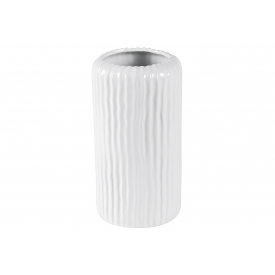 Vase Rillen glasiert H30cm weiß Vase Rillen glasiert H30cm weiß