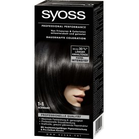 Schwarzkopf Syoss Dauerhafte Haarfabe Coloration Professional Performance 1-1 Schwarz Stufe 3 Schwarzkopf Syoss Dauerhafte Haarfabe Coloration Professional Performance 1-1 Schwarz Stufe 3