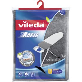Vileda Bügeltischbezug Viva Express Rapid 120-130x38-45cm silbergrau-metallic Vileda Bügeltischbezug Viva Express Rapid 120-130x38-45cm silbergrau-metallic