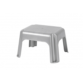 Keeeper Tritthocker 36,5x30x24cm silber