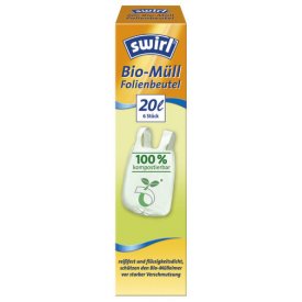 Swirl 20 l Bio-Müll Folienbeutel Tragegriff