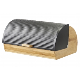 Zeller Present Brotkasten Bamboo/Metall 39x27x19cm