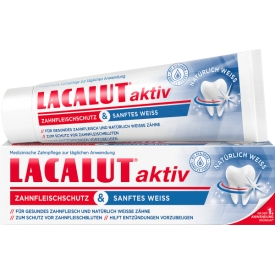 Lacalut Zahnpasta aktiv Zahnfleischschutz & sanftes weiss Lacalut Zahnpasta aktiv Zahnfleischschutz & sanftes weiss