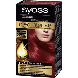 Schwarzkopf Syoss Dauerhafte Haarfabe Coloration Oleo Intense 5 - 92 helles Rot Schwarzkopf Syoss Dauerhafte Haarfabe Coloration Oleo Intense 5 - 92 helles Rot