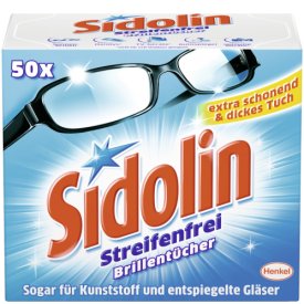 Sidolin Brillentücher Streifenfrei Zitronenfrischer Duft Sidolin Brillentücher Streifenfrei Zitronenfrischer Duft