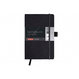 Herlitz Notizbuch my.book Classic A5 96 Blatt blanko schwarz Herlitz Notizbuch my.book Classic A5 96 Blatt blanko schwarz