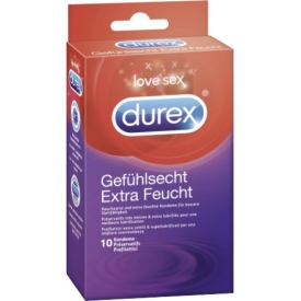 Durex Gefühlsecht Extra Feucht Kondome 10St Durex Gefühlsecht Extra Feucht Kondome 10St