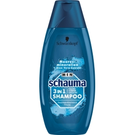 Schwarzkopf Schauma Shampoo MEN 3in1 Feuchtigkeitsschutz & Frische Schwarzkopf Schauma Shampoo MEN 3in1 Feuchtigkeitsschutz & Frische