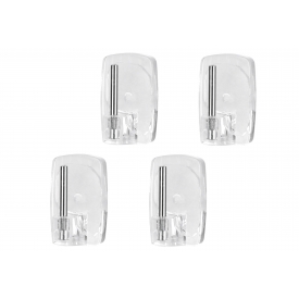 Metaltex Gardinenhaken transparent 4er Metaltex Gardinenhaken transparent 4er