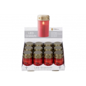 Metallwarenfabrik Moll MOLL LED-Grablicht batteriebetrieben (nicht enthalten) rot Metallwarenfabrik Moll MOLL LED-Grablicht batteriebetrieben (nicht enthalten) rot