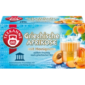 Teekanne Griechische Aprikose mit Honignote (20 Beutel) Teekanne Griechische Aprikose mit Honignote (20 Beutel)