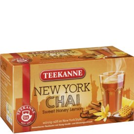 Teekanne Rooibostee, New York Chai, mit Gewürzen, Honig, Vanille & Zitrone 20 stk Teekanne Rooibostee, New York Chai, mit Gewürzen, Honig, Vanille & Zitrone 20 stk