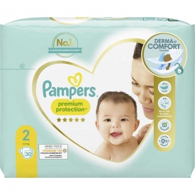 Pampers Windeln Premium Protection Größe 2 Mini, New Baby, 4-8 kg, Einzelpack Pampers Windeln Premium Protection Größe 2 Mini, New Baby, 4-8 kg, Einzelpack