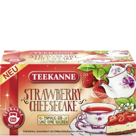 Teekanne Strawberry Cheesecake Früchtetee (20 Beutel)